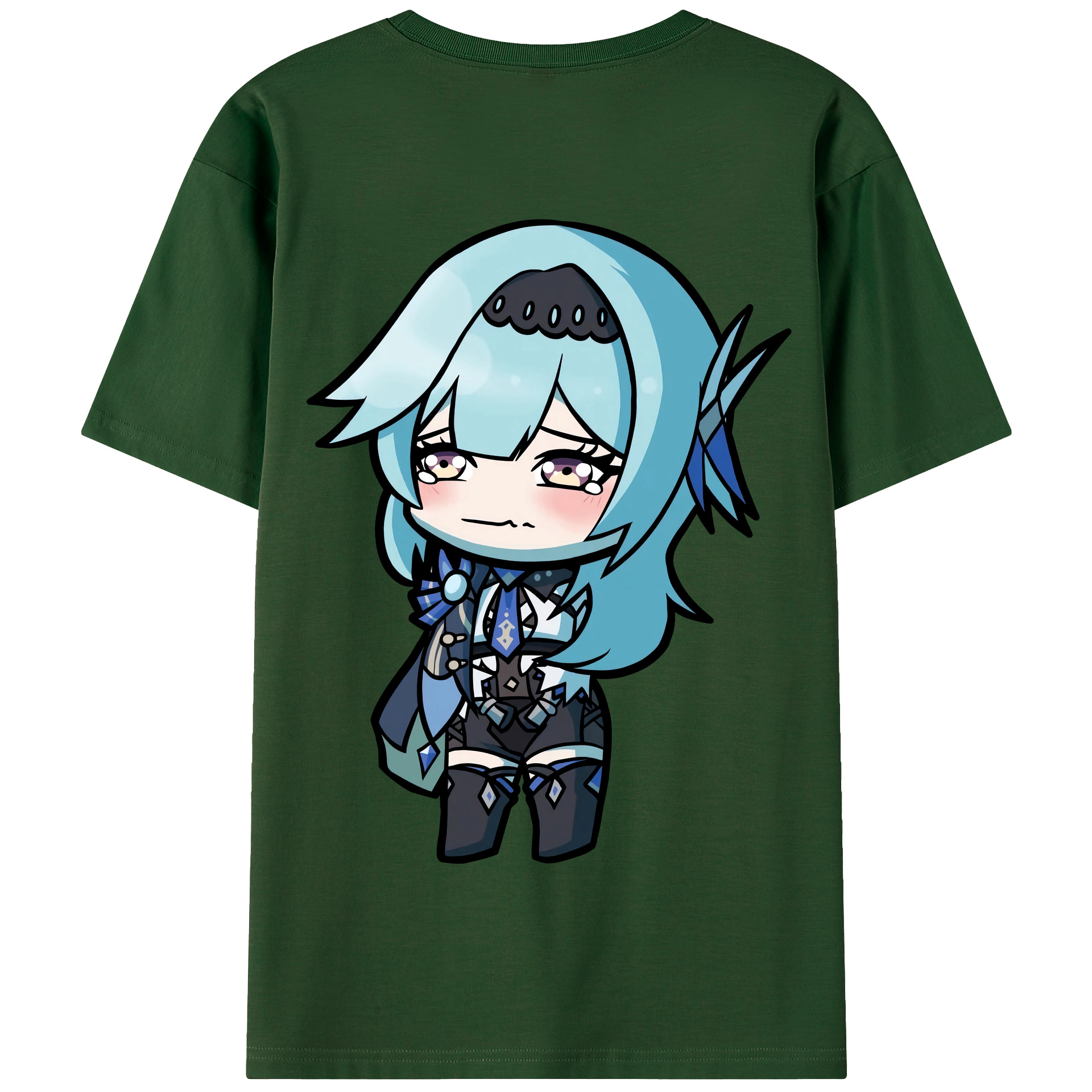 げんし神 优菈 ゆうら genshin Yūra 綿100％半袖Tシャツ（背面プリント）